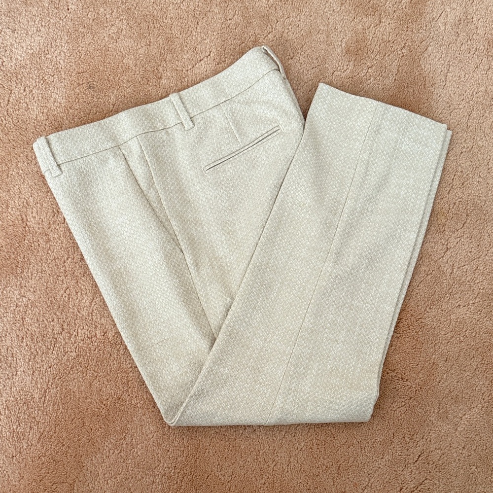 Ann Taylor Cream Cropped Pants